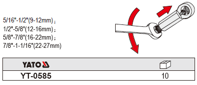  Bộ dụng cụ cắt phá đai ốc 4 chi tiết YT-0585