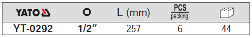 CẦN XIẾT NHANH Yato 1/2 INCH YT-0292
