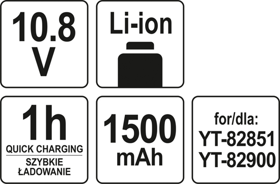 Pin sạc Yato YT-82857