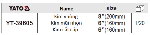 BỘ KÌM CÁCH ĐIỆN 3 CHI TIẾT