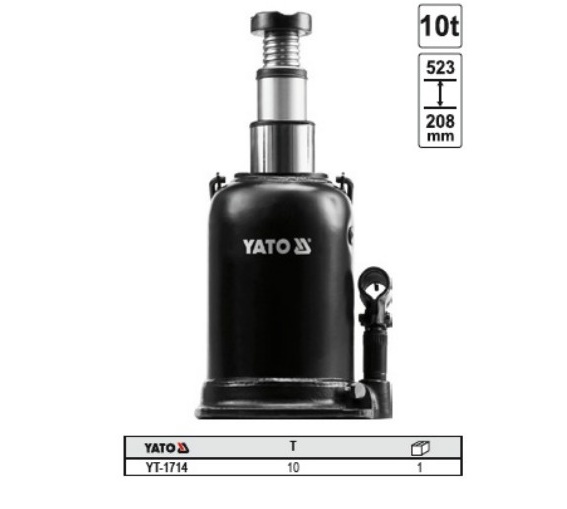 Kích đội thủy lực 2 pistong 10T Yato YT-1714