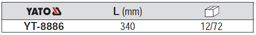 Bay làm vườn Yato YT-8886