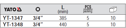 Cần xiết lực chữ L 3/4