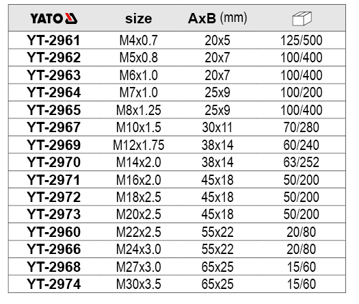 Taro ngoài Yato YT-2961