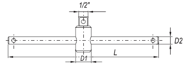 Cần xiết lực chữ T 1/2