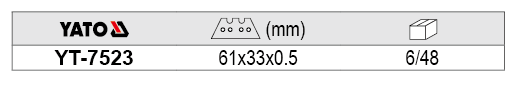 Dao dọc giấy YATO YT-7523
