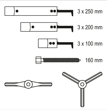 Bộ cảo tổng hợp 12 chi tiết Yato YT-25105