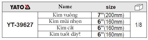 BỘ KÌM CÁCH ĐIỆN 4 CHI TIẾT