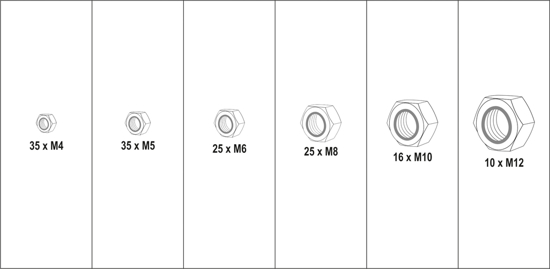 Bộ đai ốc tổng hợp 146 chi tiết Yato YT-06774