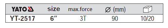 Vam 2 chấu Yato YT-2517