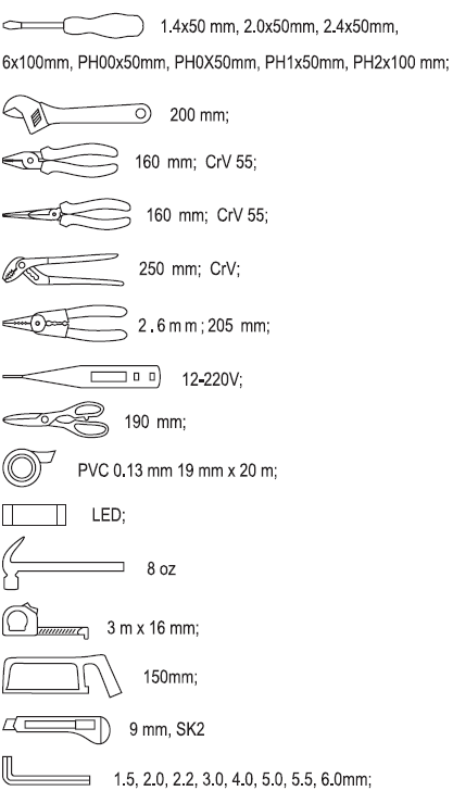 Bộ dụng cụ sửa chữa tổng hợp 29 chi tiết Yato YT-39001