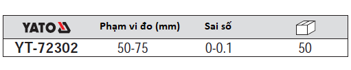 Panme đo ngoài Yato YT-72302