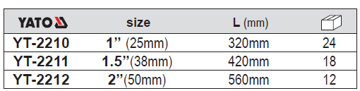 Kìm nước mỏ quạ Yato YT-2210