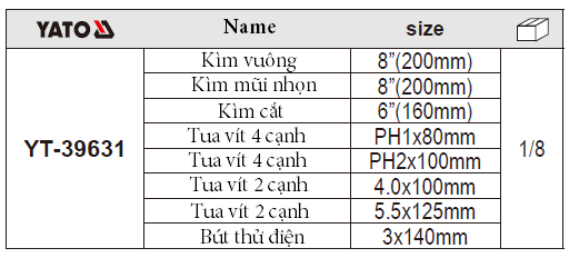 BỘ KÌM, CÁCH ĐIỆN 8 CHI TIẾT