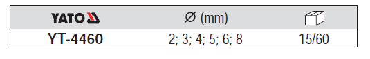 Bộ mũi khoan kim loại 6 chi tiết Yato YT-4460