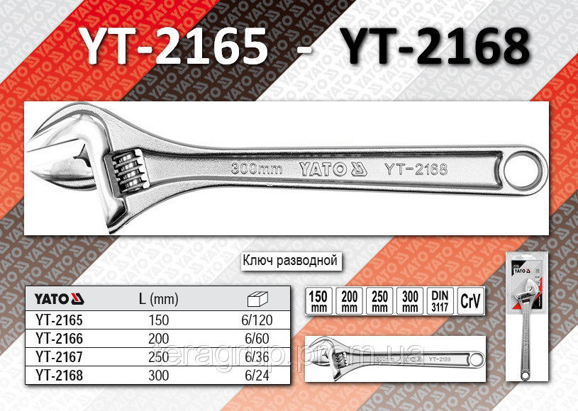 Mỏ lết hệ mét Yato