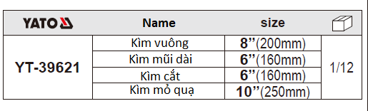 BỘ KÌM CÁCH ĐIỆN 4 CHI TIẾT