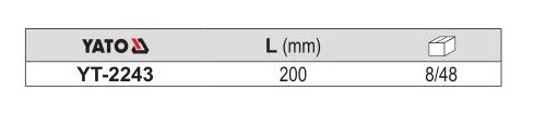 Kìm bấm cos mạng 200mm Yato YT-2243