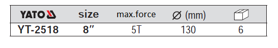 Vam 2 chấu Yato YT-2518