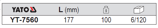 Dao cắt kính YATO YT-7560