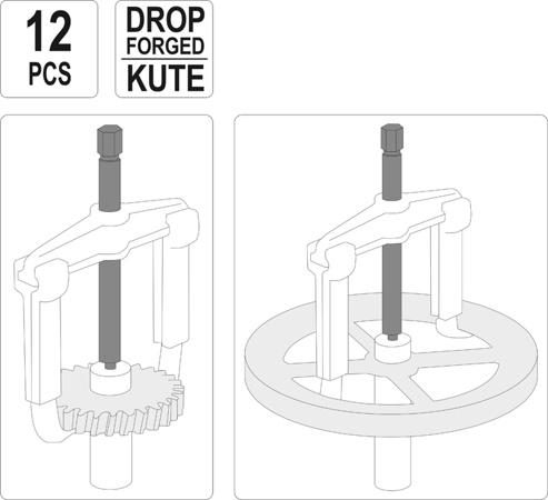 Bộ cảo tổng hợp 12 chi tiết Yato YT-25105