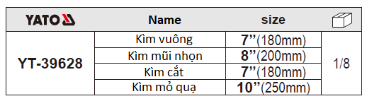 BỘ KÌM CÁCH ĐIỆN 4 CHI TIẾT