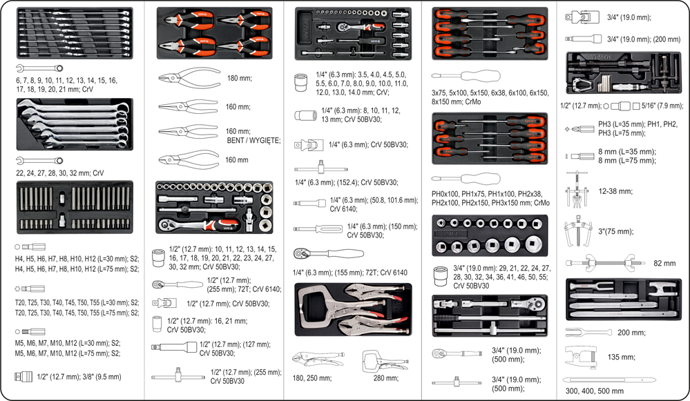 Tủ đồ nghề chuyên dụng Yato YT-55293