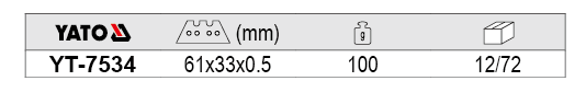 Dao gấp Yato YT-7534