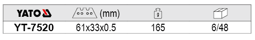 Dao dọc giấy YATO YT-7520