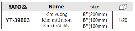 BỘ KÌM CÁCH ĐIỆN 3 CHI TIẾT