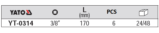 Cần xiết lực nhanh 3/8 inch Yato YT_0314