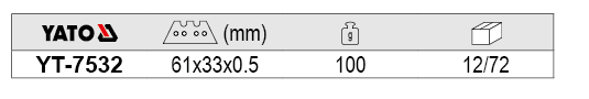 Dao gấp Yato YT-7532