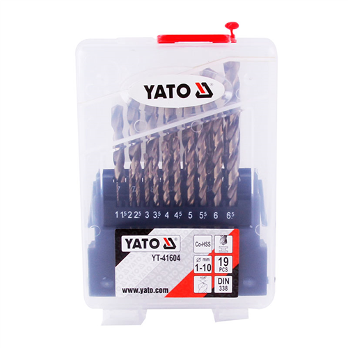 Bán Bộ mũi khoan kim loại 19 chi tiết Yato YT-41604