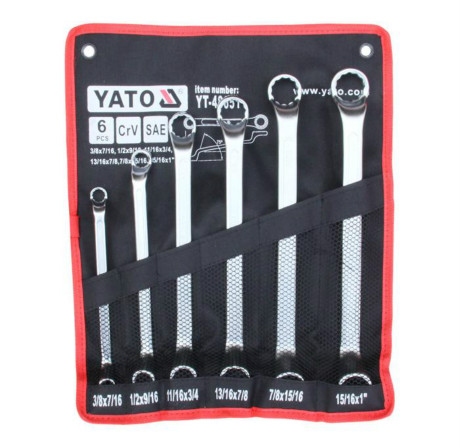 Bán Bộ cờ lê 2 đầu tròng hệ inch 6 chi tiết  Yato YT-48651