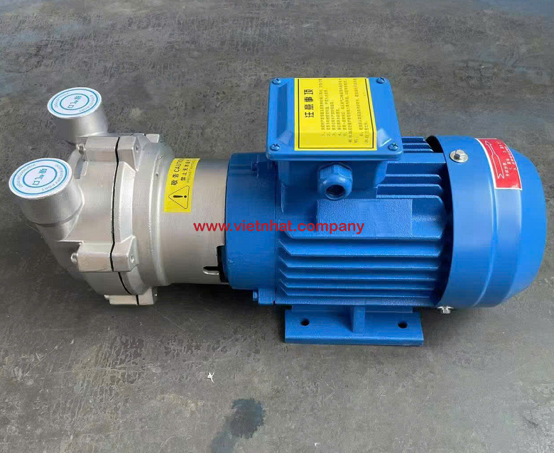 Báo giá bơm hút chân không vỏ inox cánh inox 2BV2061-SS-59U động cơ điện 2hp