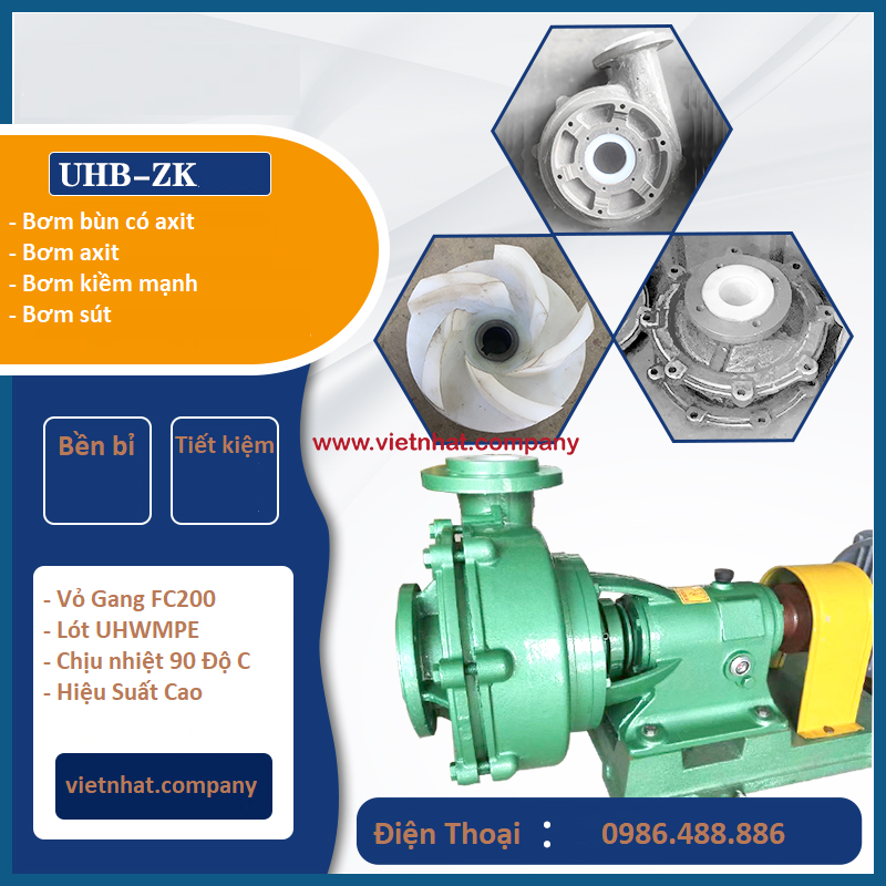 Đầu bơm hóa chất 40UHB-ZK