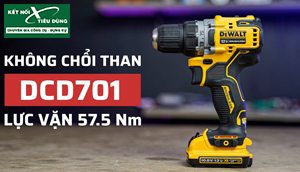 Những đặc điểm cấu tạo và ứng dụng của máy khoan pin Dewalt DCD 701 với thực tế