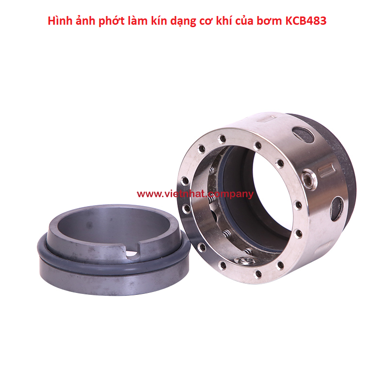 Phớt làm kín bơm bánh răng KCB483 kiểu lò xo và sợi tút chèn