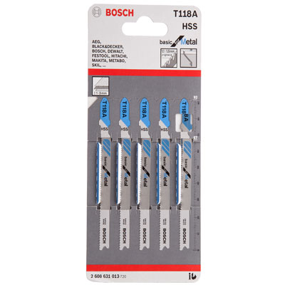 Bán Lưỡi cưa lọng sắt dày Bosch T118A (1.1 - 1,5mm)