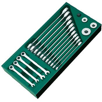 Bán Bộ khay cờ lê tự động 2 đầu vòng miệng 19 chi tiết Sata 09925