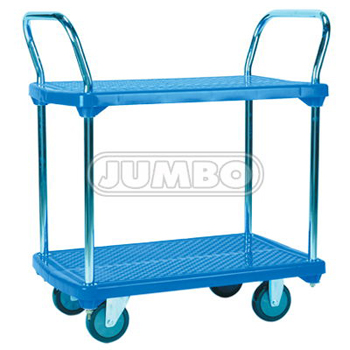 Bán Xe đẩy hàng 2 tầng sàn nhựa JUMBO NP-220D