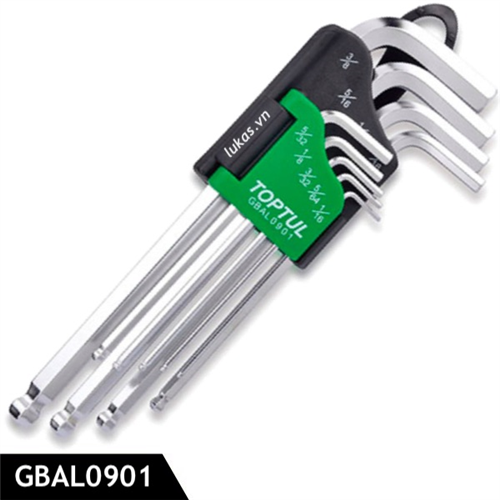 Bán Bộ lục giác đầu bi 9 món TOPTUL GBAL0901