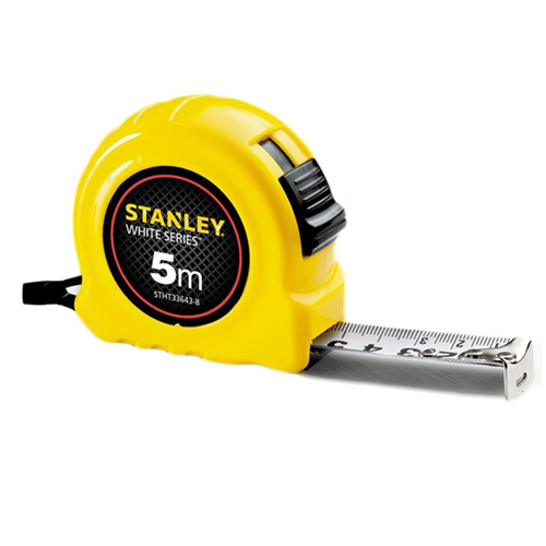 Bán 5m Thước cuốn thép 2 mặt màu trắng Stanley STHT33492-8