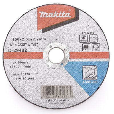 Bán Đá cắt sắt Makita D-29402 150 x 2.5 x 22.2mm