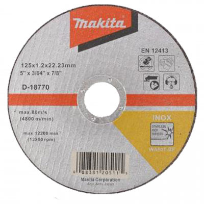 Bán Đá cắt sắt Makita D-18720 125 x 1.2 x 22.2mm