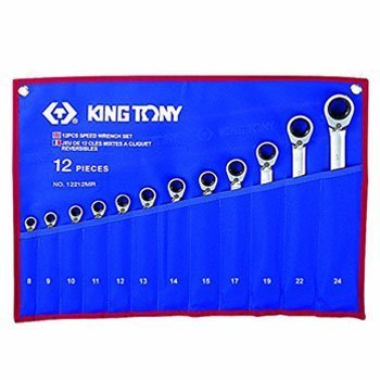 Bán Cờ lê vòng miệng 12 cái hệ mét Kingtony 12212MRN 8-24mm