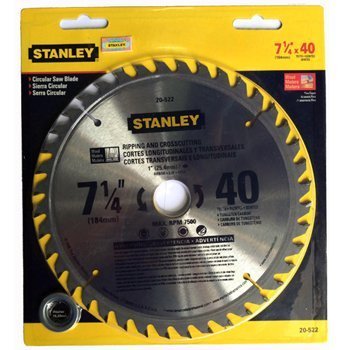 Bán 184mmx40T Lưỡi cưa gỗ Stanley 20-522