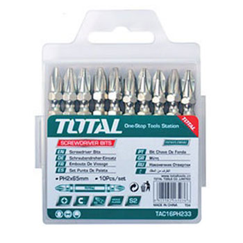 Bán PH2x65mm Bộ mũi vít 10 chi tiết Total TAC16PH233