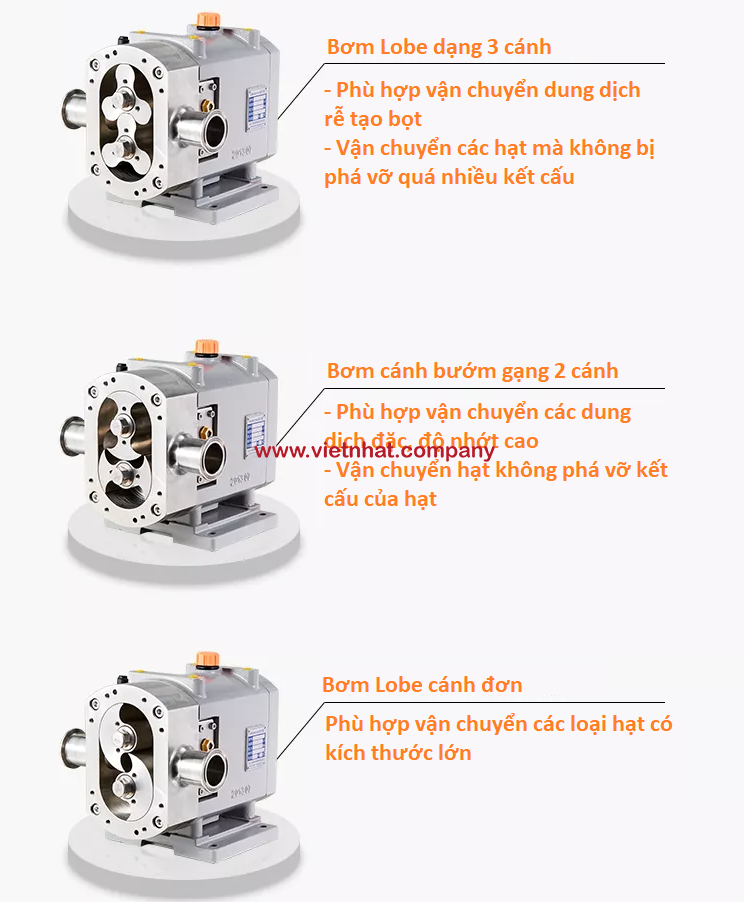 Các mô hình của bơm thực phẩm dạng lobe 3RP28-4