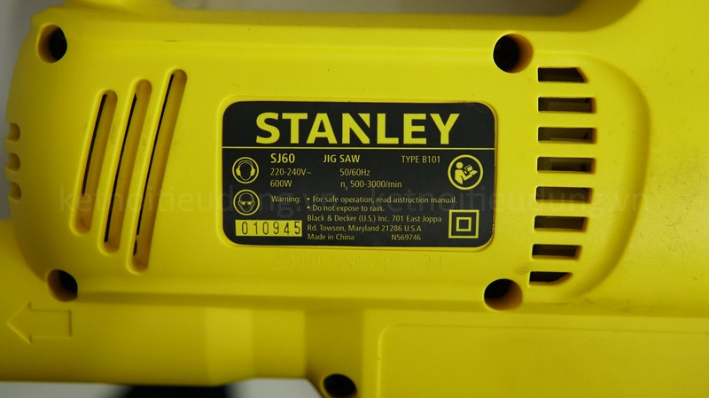 Máy cưa Stanley SJ60 sở hữu thông số kỹ thuật bấn tượng